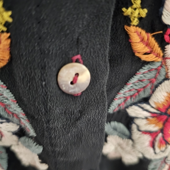 Johnny Was, Jyll Silk Embroidery Blouse - Picture 11 of 14